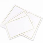LCI White Pearl 2up Printable Card - A9 (5 1/2 x 8 1/2) Foil Border, 65lb Cover