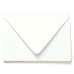 Wedding White Envelopes - A1 Gmund Cotton 3 5/8 x 5 1/8 Euro Flap 74T