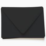 Licorice Black Envelopes - A2 Gmund Colors Matt 4 3/8 x 5 3/4 Euro Flap 81T