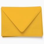 Sun Glow Yellow Envelopes - A2 Gmund Colors Matt 4 3/8 x 5 3/4 Euro Flap 81T