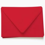 Scarlet Red Envelopes - A2 Gmund Colors Matt 4 3/8 x 5 3/4 Euro Flap 68T