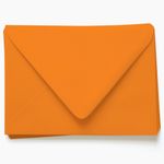 Pumpkin Orange Envelopes - A1 Gmund Colors Matt 3 5/8 x 5 1/8 Euro Flap 68T