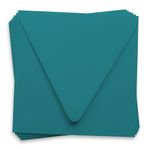 Aqua Blue Square Envelopes - 6 1/2 x 6 1/2 Gmund Colors Matt Euro Flap 81T