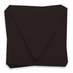 Ebony Black Square Envelopes - 6 1/2 x 6 1/2 Gmund Colors Matt Euro Flap 68T
