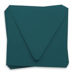 Dark Teal Blue Square Envelopes - 6 1/2 x 6 1/2 Gmund Colors Matt Euro Flap 81T