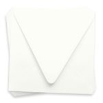 Wedding White Square Envelopes - 6 1/2 x 6 1/2 Gmund Colors Matt Euro Flap 91T