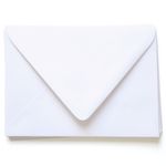 Fluorescent White Envelopes - A7 Gmund Colors Matt 5 1/4 x 7 1/4 Euro Flap 91T