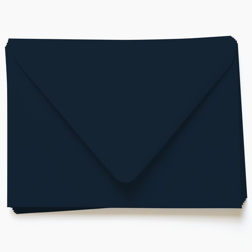 Storm Cloud Blue Envelopes - A7 Gmund Colors Matt 5 1/4 x 7 1/4 Euro Flap 68t, 25 Pack, Gray