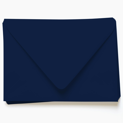 Midnight Blue Wedding Envelopes: A7, Euro Flap - LCI Paper