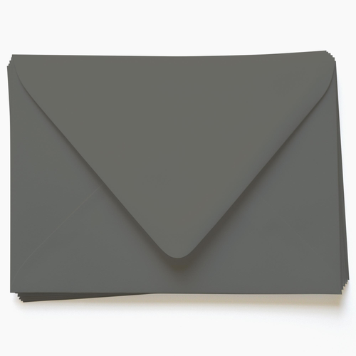 Slate Gray Envelopes A7 Gmund Colors Matt 5 1/4 x 7 1/4 Euro Flap 68T