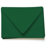Emerald Green Envelopes - A2 LCI Hue Matte 4 3/8 x 5 3/4 Euro Flap 81T