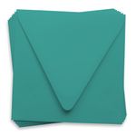 Tropical Blue Envelopes - LCI Hue Matte 6 1/2 x 6 1/2 Euro Flap 80T