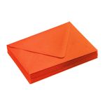 Tangy Orange Envelopes - A7 Poptone 5 1/4 x 7 1/4 Euro Flap 70T