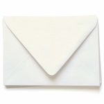 Quartz Pearl White Envelopes - A2 Stardream Metallic 4 3/8 x 5 3/4 Euro Flap 81T