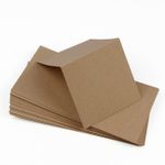 Grocer Kraft Brown Square Place Card - Environment Raw 120C