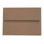 Grocer Kraft Brown Envelopes - A2 Environment Raw 4 3/8 x 5 3/4 Straight Flap 70T