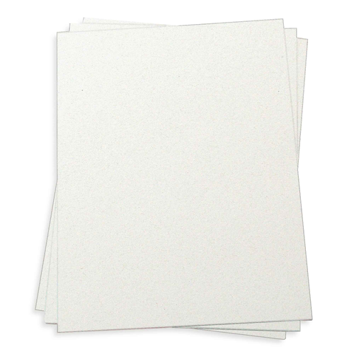 Moonrock White Double Thick - 8 1/2 x 14 Environment Smooth 120lb Cover -  LCI Paper