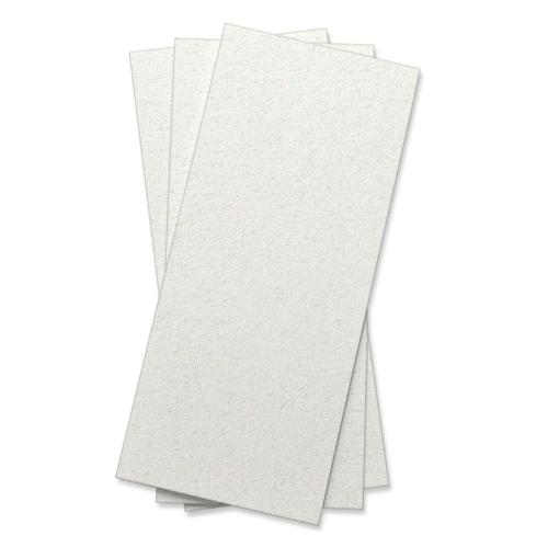 Moonrock White Flat Card - 4 x 9 1/4 Environment Smooth 120C - LCI Paper