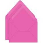 Fuchsia Double Envelopes - A7 Gmund Colors Matt 5 1/4 x 7 1/4 Euro Flap 68T