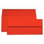 Cayenne Red Envelopes - #10 Gmund Colors Matt 4 1/8 x 9 1/2 Straight Flap 81T