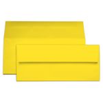 Canary Yellow Envelopes - #10 Gmund Colors Matt 4 1/8 x 9 1/2 Straight Flap 68T