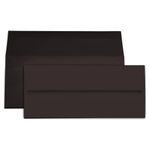 Ebony Black Envelopes - #10 Gmund Colors Matt 4 1/8 x 9 1/2 Straight Flap 68T