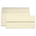 Wedding Cream Envelopes - #10 Gmund Colors Matt 4 1/8 x 9 1/2 Straight Flap 91T