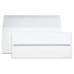 Fluorescent White Envelopes - #10 Gmund Colors Matt 4 1/8 x 9 1/2 Straight Flap 91T