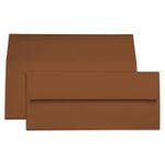 Sepia Brown Envelopes - #10 Gmund Colors Matt 4 1/8 x 9 1/2 Straight Flap 68T