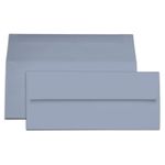 Storm Cloud Blue Envelopes - #10 Gmund Colors Matt 4 1/8 x 9 1/2 Straight Flap 68T