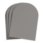 Cobblestone Gray Arch Shaped Card - A2 Gmund Colors Matt 4 1/4 x 5 1/2 111C