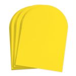 Canary Yellow Arch Shaped Card - A2 Gmund Colors Matt 4 1/4 x 5 1/2 111C