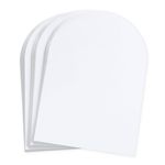 Fluorescent White Arch Shaped Card - A2 Gmund Colors Matt 4 1/4 x 5 1/2 111C