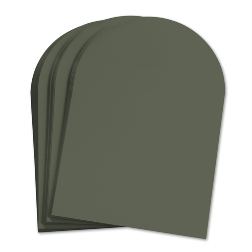 Seedling Green Arch Shaped Card - A2 Gmund Colors Matt 4 ¼ x 5 ½ 111C