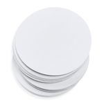 Fluorescent White Round Card - 5 x 5 Round Gmund Colors Matt 111C