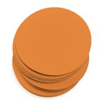 Pumpkin Orange Round Card - 5 x 5 Round Gmund Colors Matt 111C