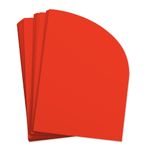 Cayenne Red Half Arch Shaped Card - A2 Gmund Colors Matt 4 1/4 x 5 1/2 111C