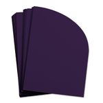 Grape Purple Half Arch Shaped Card - A2 Gmund Colors Matt 4 1/4 x 5 1/2 111C