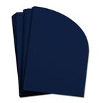 Midnight Blue Half Arch Shaped Card - A2 Gmund Colors Matt 4 1/4 x 5 1/2 111C