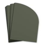 Seedling Green Half Arch Card - A2 Gmund Colors Matt 4 1/4 x 5 1/2 111C