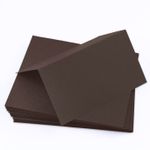 Chocolate Brown Folded Place Card - Gmund Colors Matt 111C