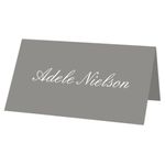 Cobblestone Gray Folded Place Card - Gmund Colors Matt 111C