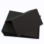 Ebony Black Folded Place Card - Gmund Colors Matt 111C