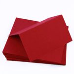 Scarlet Red Folded Place Card - Gmund Colors Matt 111C