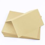 Wheat Tan Folded Place Card - Gmund Colors Matt 111C
