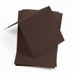 Chocolate Brown Square Place Card - Gmund Colors Matt 74C