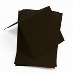 Ebony Black Square Place Card - Gmund Colors Matt 111C