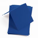 Royal Blue Square Place Card - Gmund Colors Matt 111C