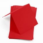 Scarlet Red Square Place Card - Gmund Colors Matt 111C