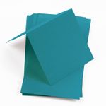Aqua Blue Square Place Card - Gmund Colors Matt 111C